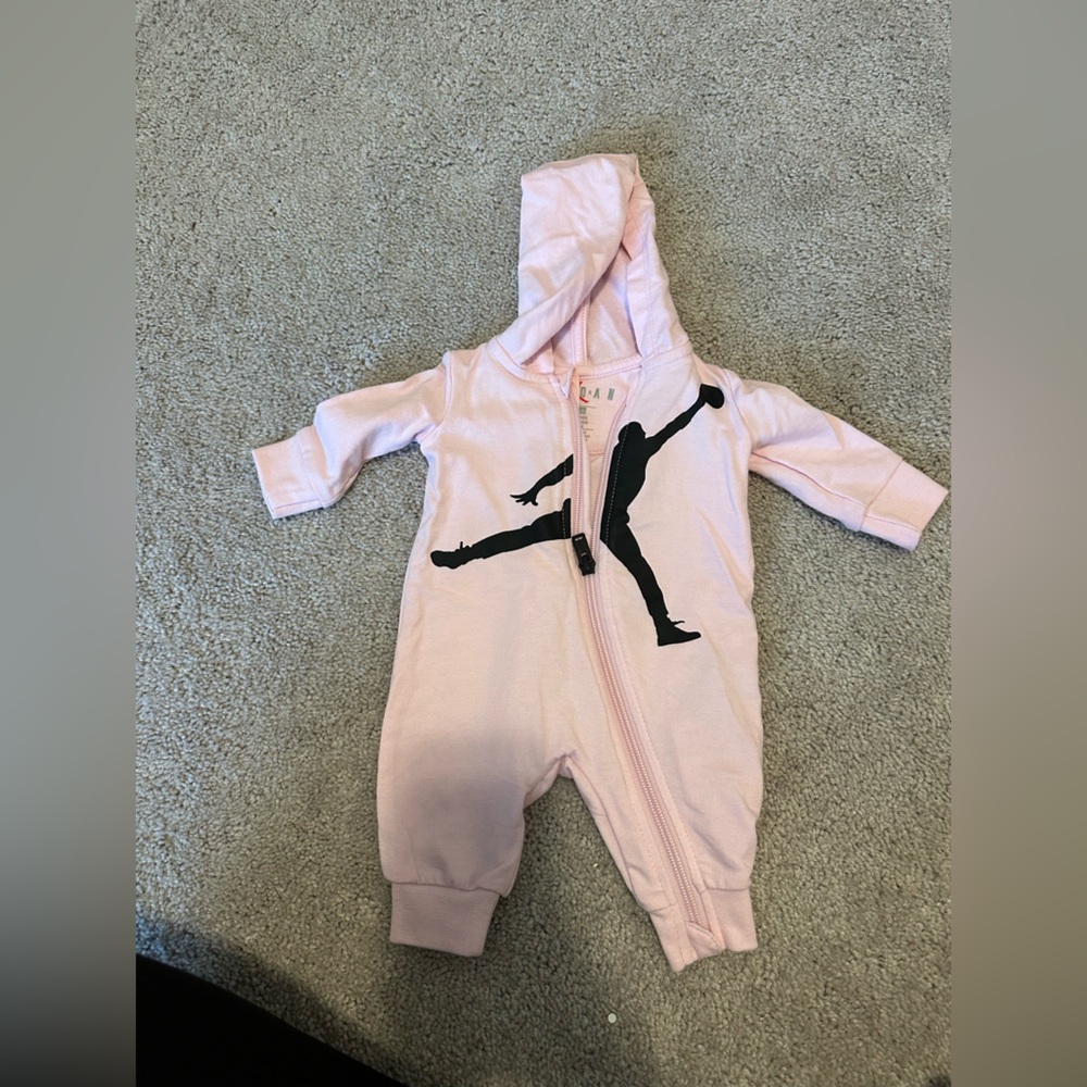 Jordan Light Pink Hoodie jumpsuit